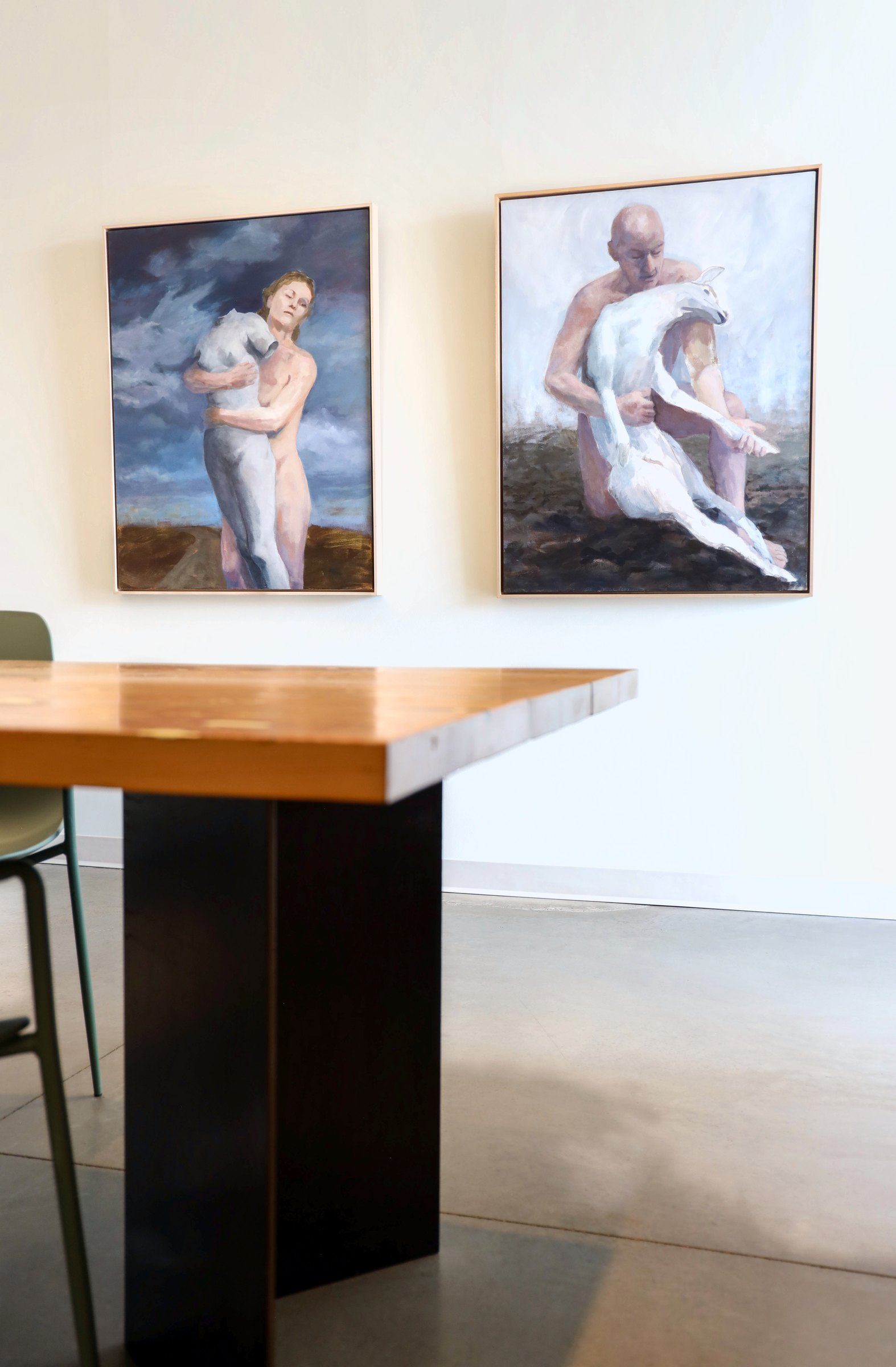 Installation view of Flowers in Hell at Echo Arts, Bozeman