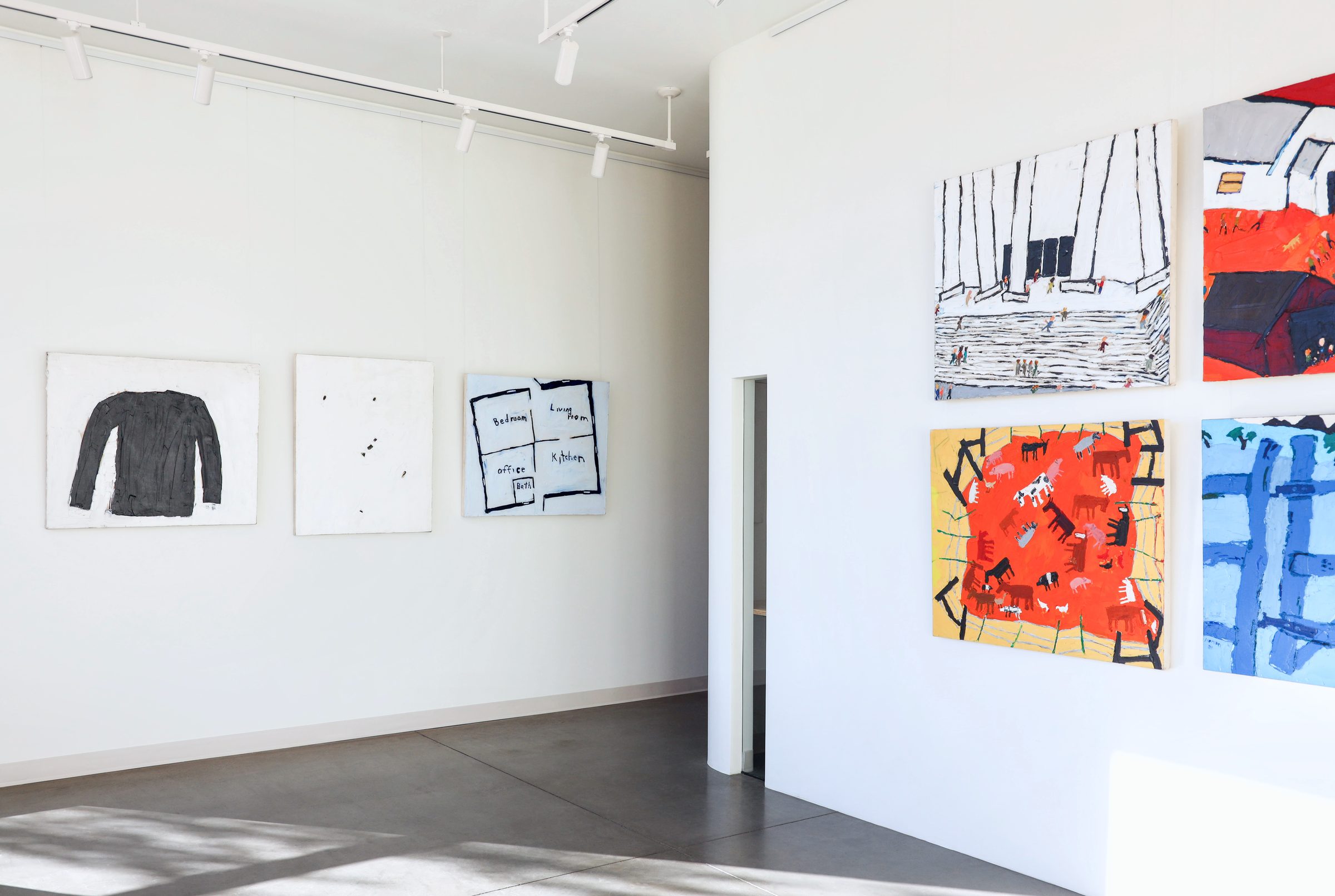 Installation view of Where We Live at Echo Arts, Bozeman
