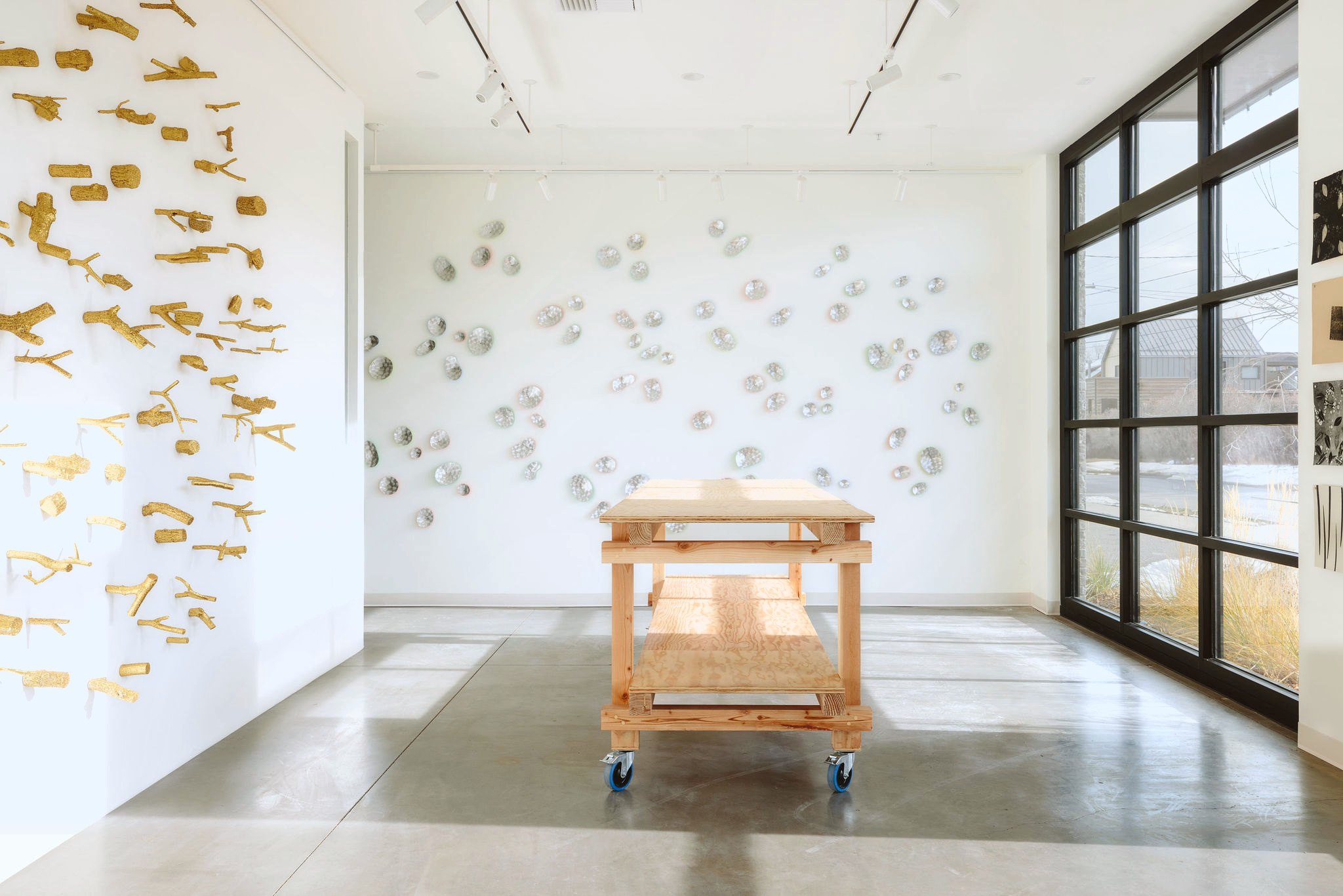 Installation view of Parts of the Whole at Echo Arts, Bozeman