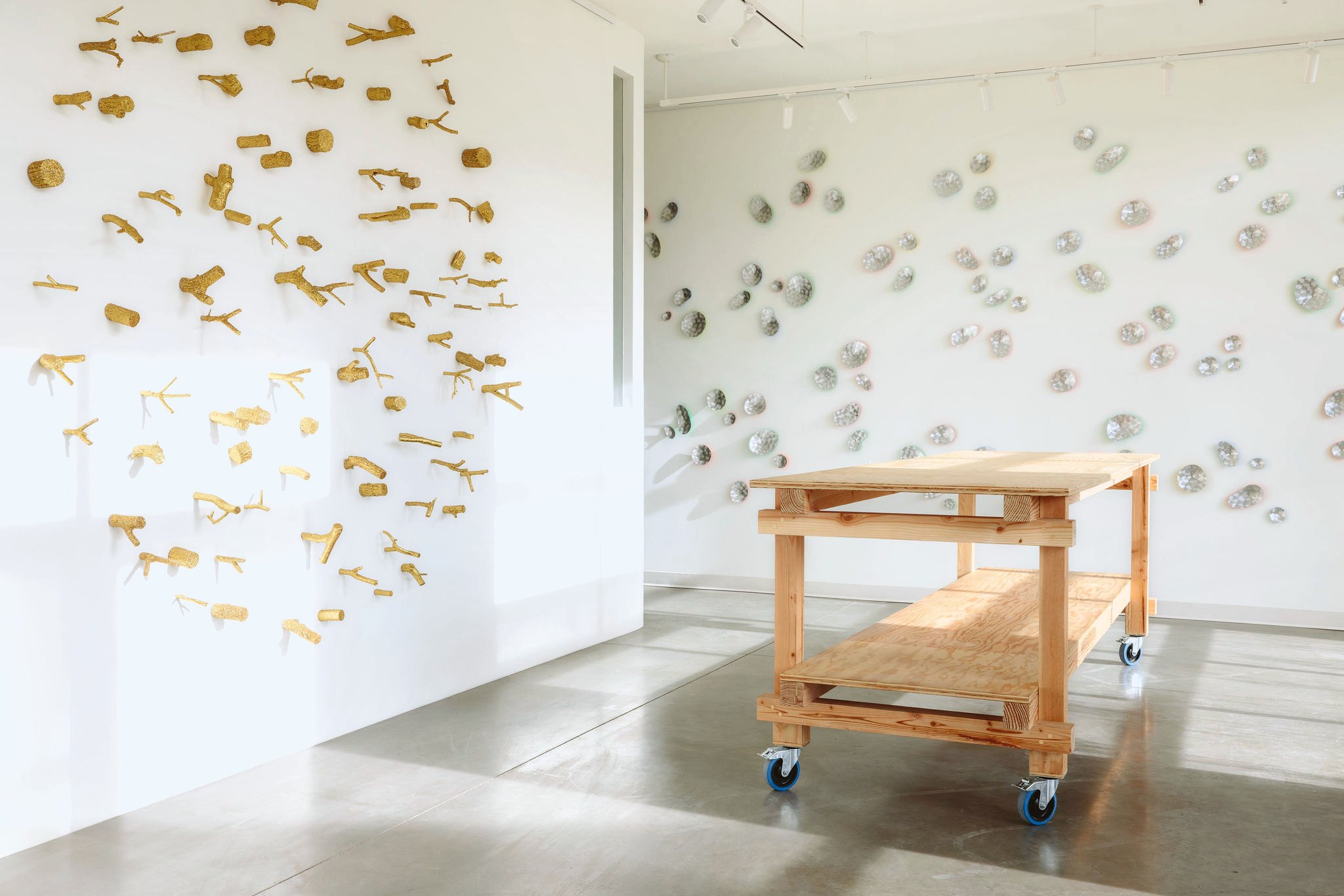 Installation view of Parts of the Whole at Echo Arts, Bozeman