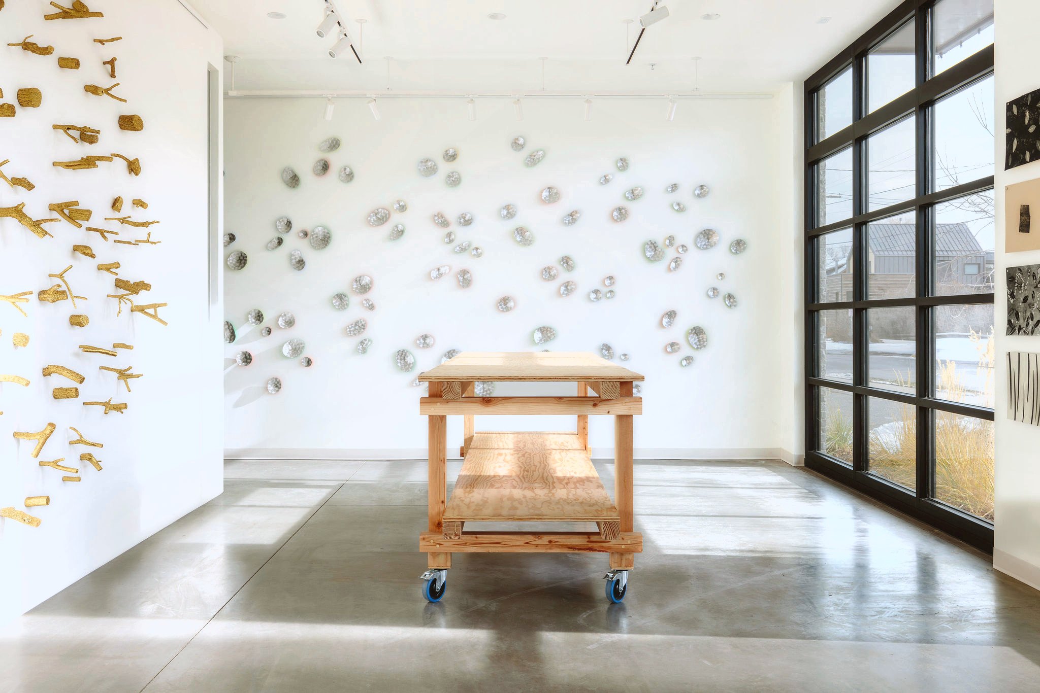 Installation view of Parts of the Whole at Echo Arts, Bozeman