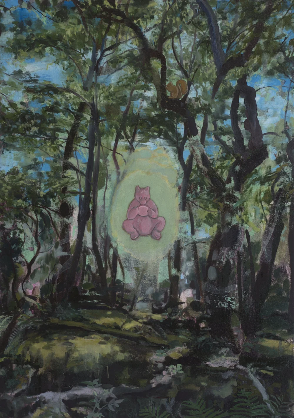 Buddha Bear in the Woods