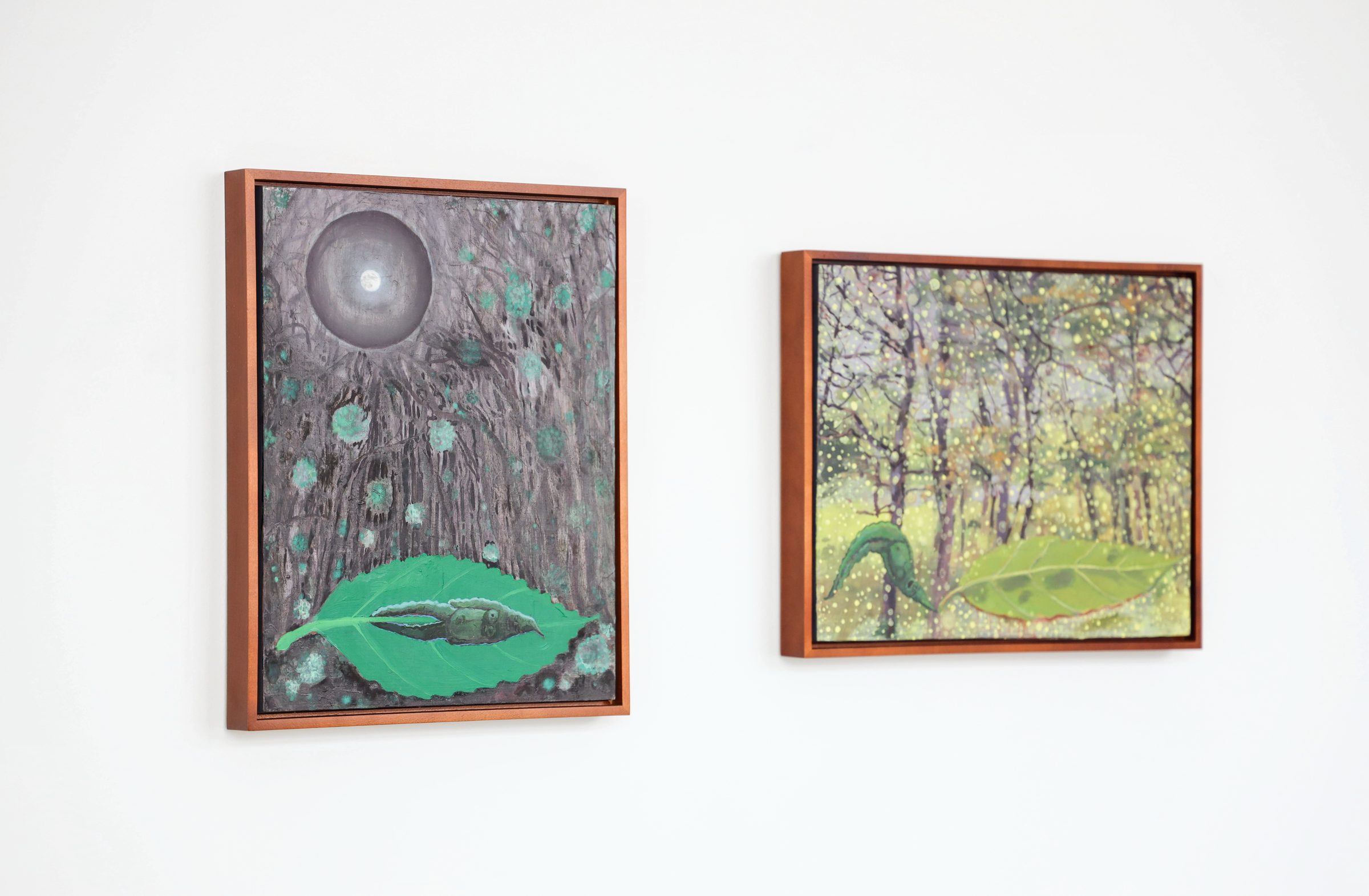 Installation view of myths & mummers at Echo Arts, Bozeman