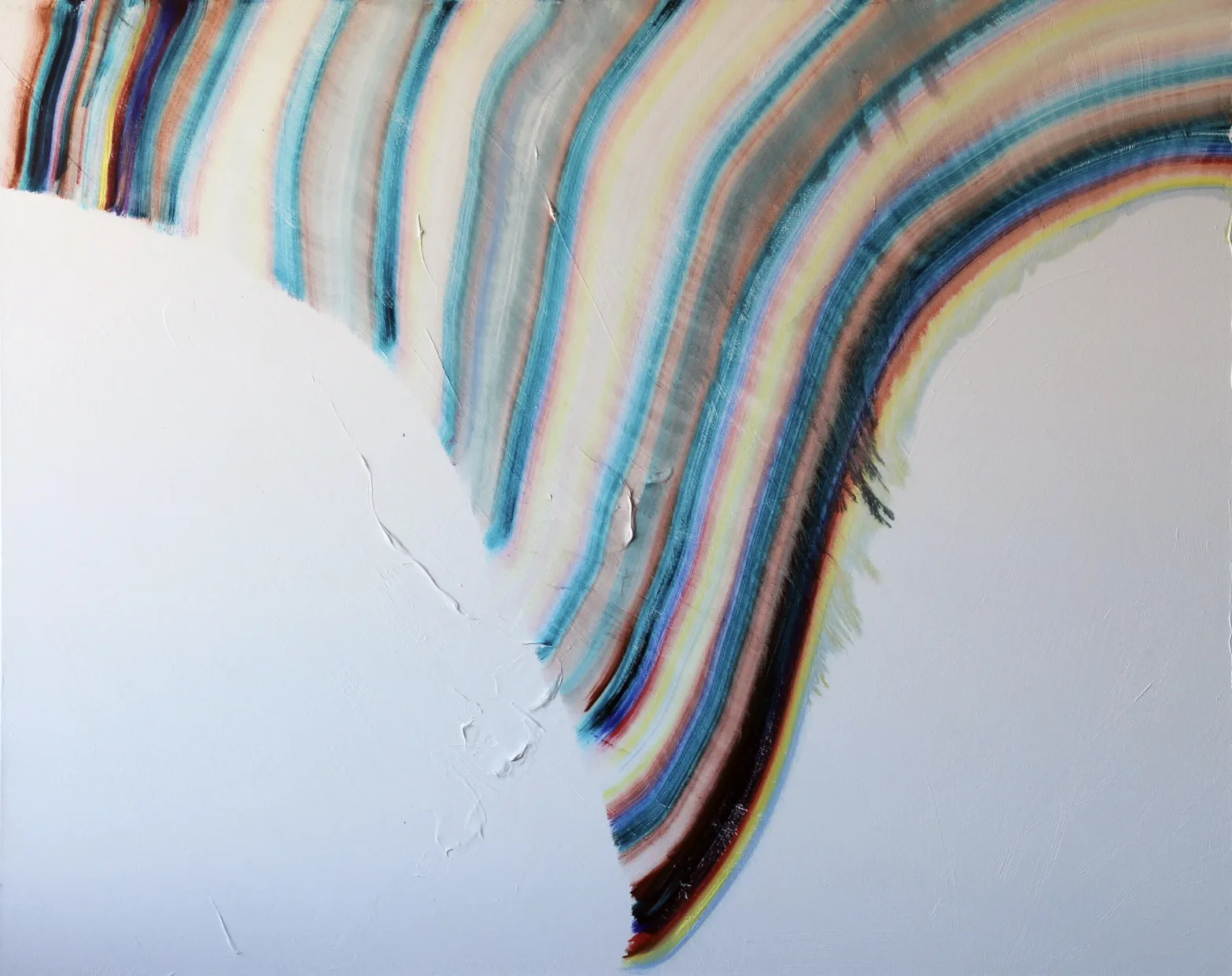 Tip Touch — oil and plaster on canvas by Danielle Riede