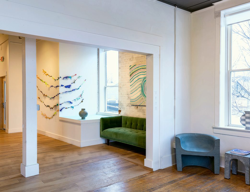 Installation view of Holding the Sun and Living with Room at Echo Arts, Bozeman
